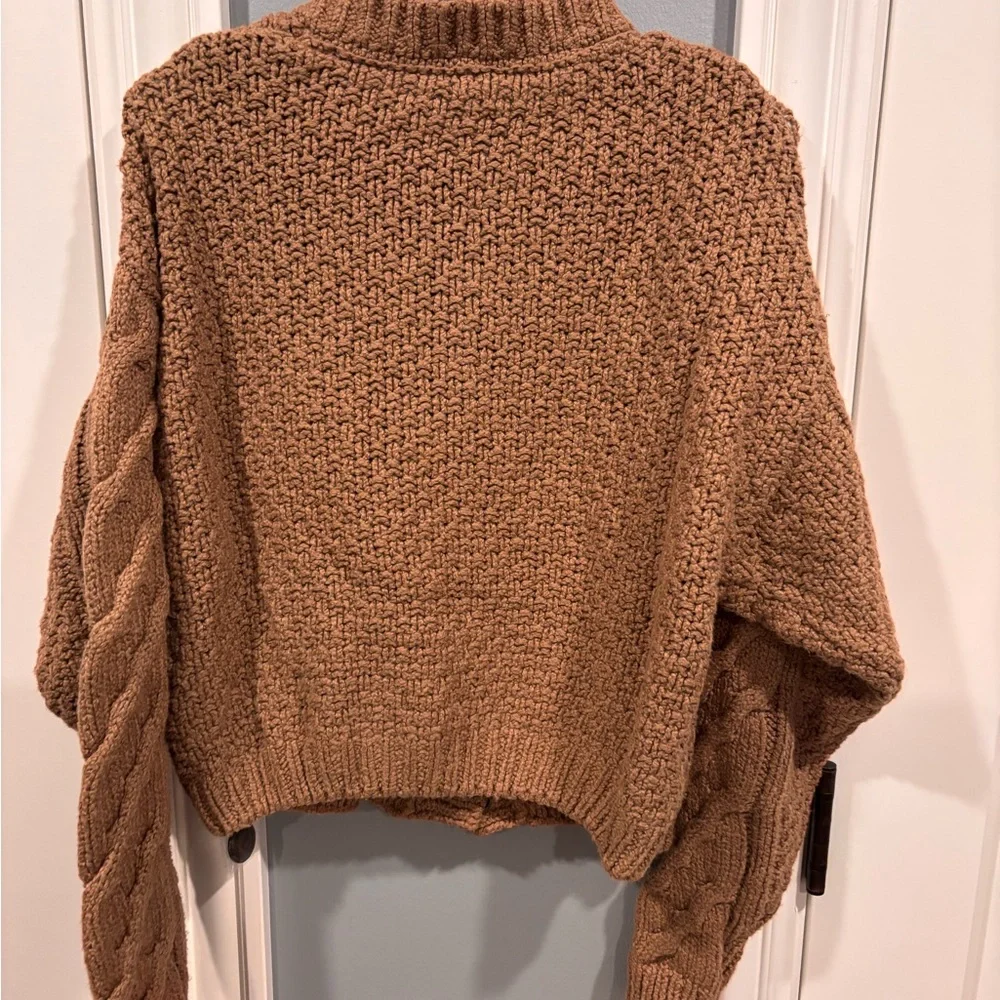 Brand new Free People Bonfire Chunky  knit sweater size large - Picture 3 of 4